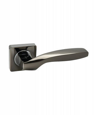 Ручка дверная TRODOS AL-02-L228 BN/CP Графит/Черный