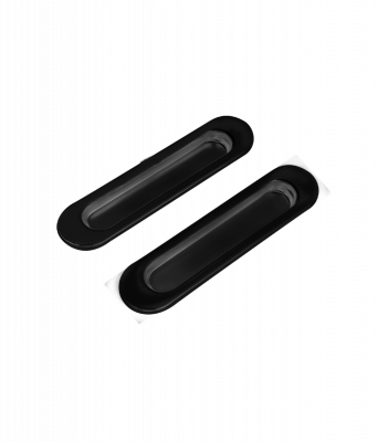 Комплект ручек для раздвижных дверей (2 шт) Sliding HANDLE Black Черный