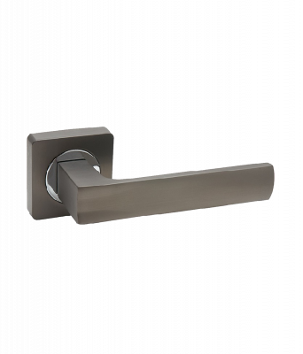 Ручка дверная TRODOS AL-02-A845 BN/CP Графит/Черный