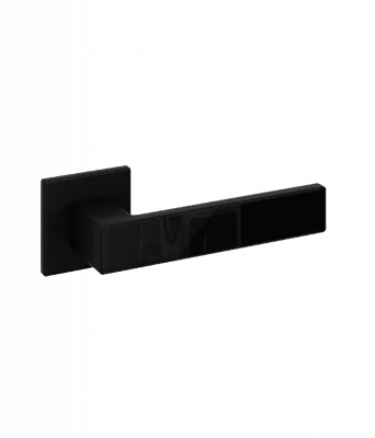 Ручка дверная Code Deco на квадратном основании H-30111-A-BLM/B черный